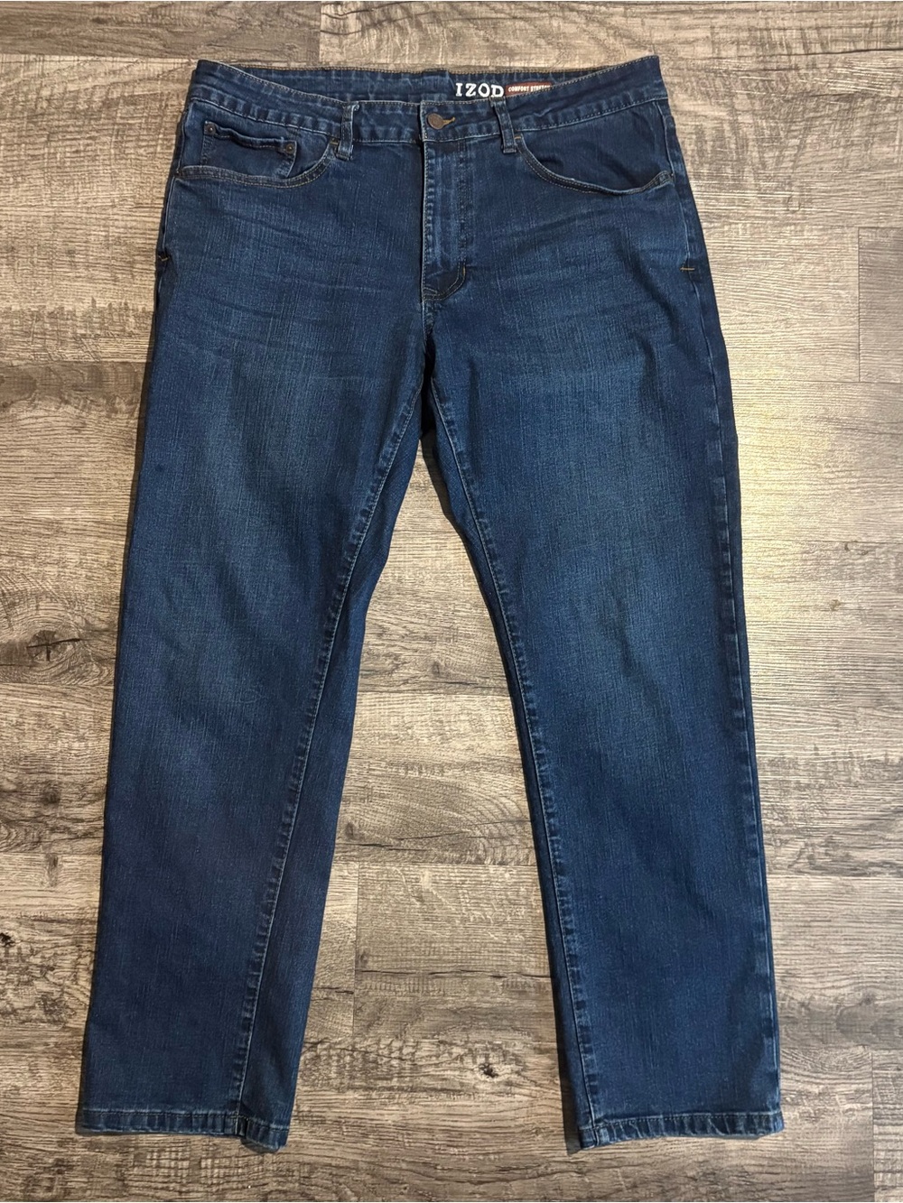 Izod Jeans Men’s Size 36 Blue Comfort Stretch Straight Fit